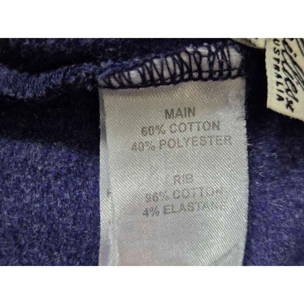 Womens XS Purple Sweatpants Low-Rise Joggers Lounge Cuffed Hem Drawstring Casual - Picture 7 of 7